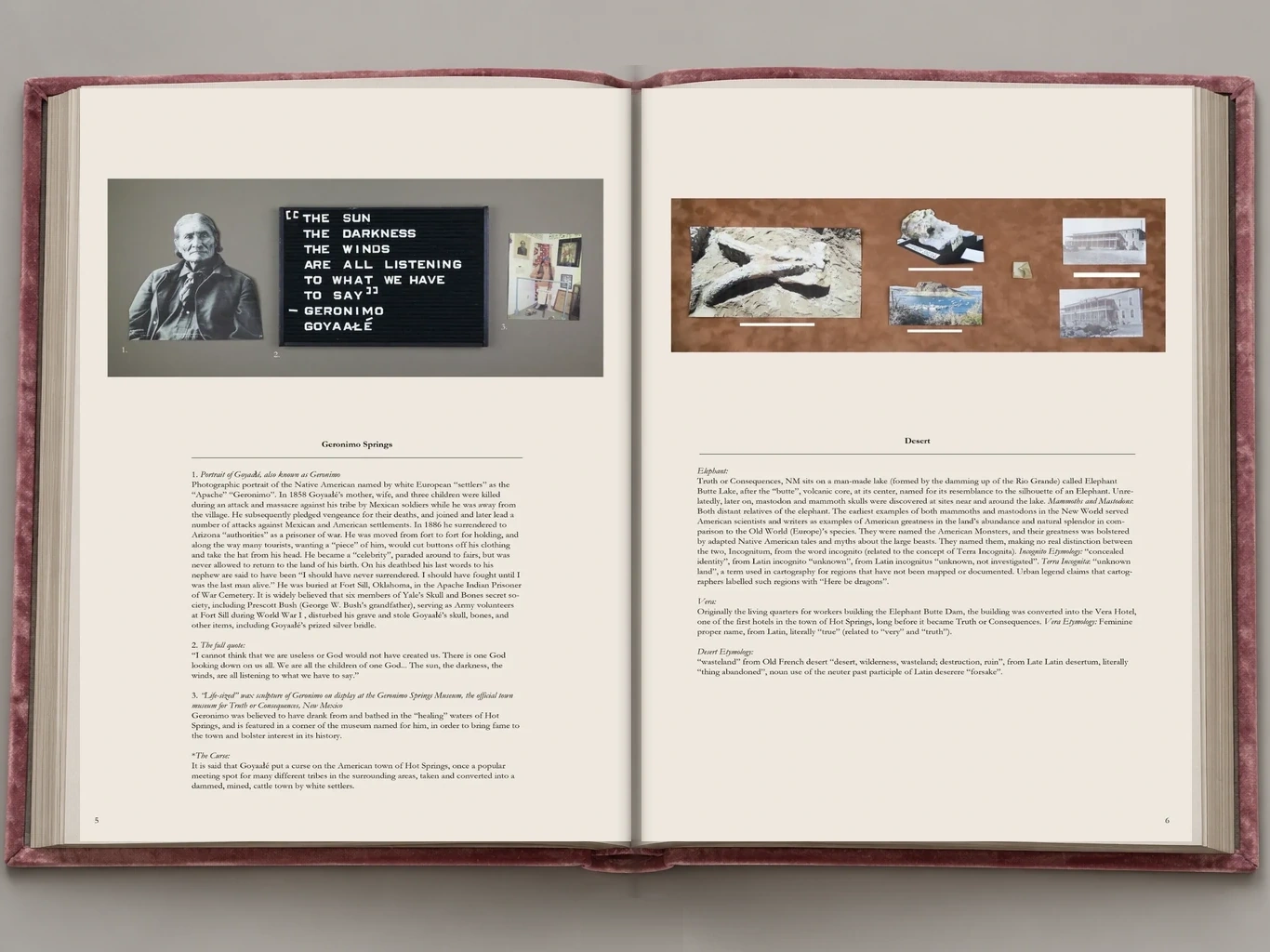 Catalogue open to pages 5 and 6
